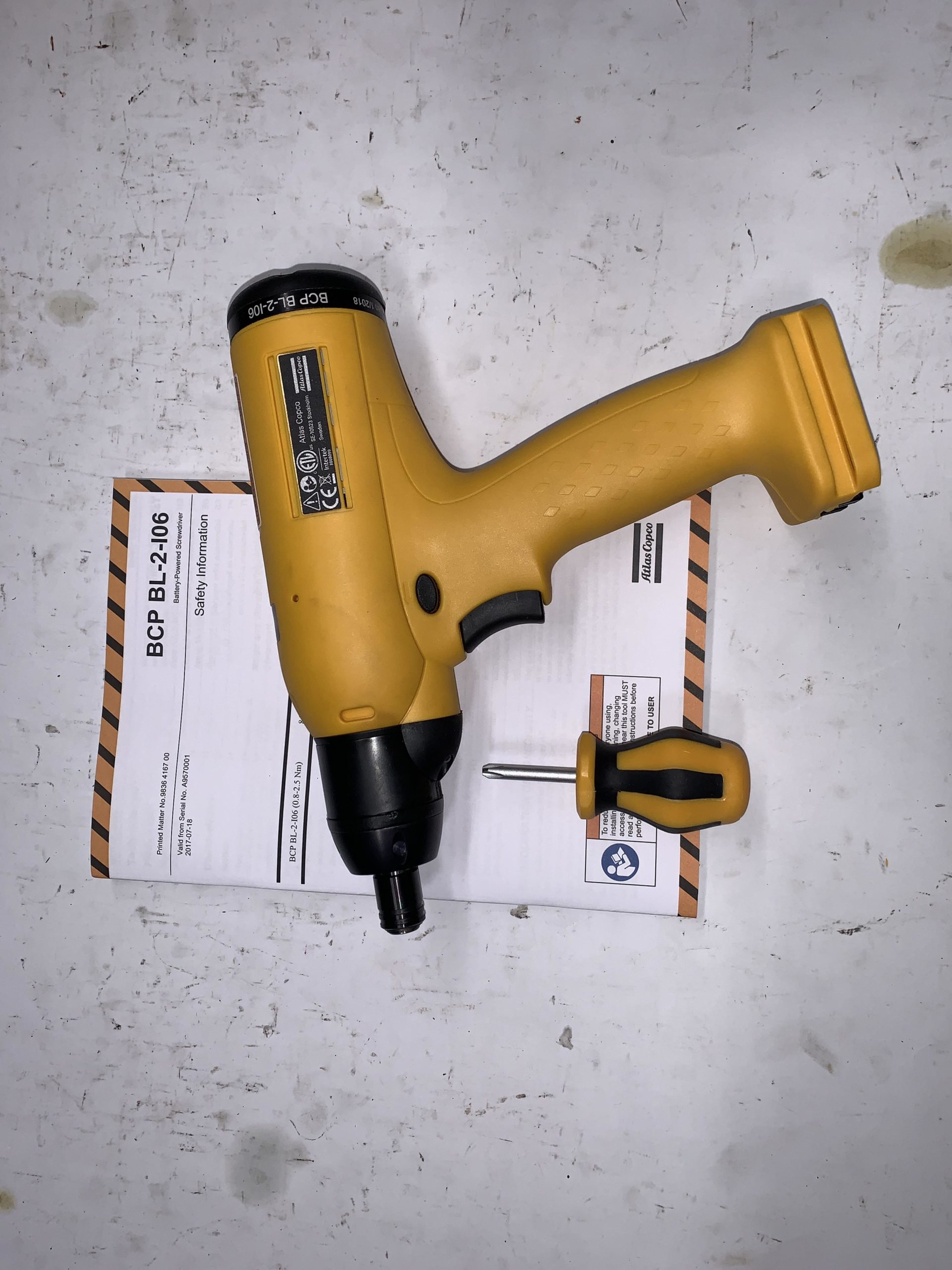 Atlas copco sales cordless drill