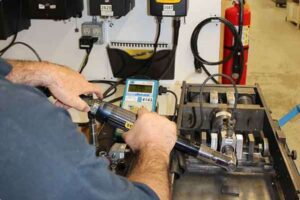 Man working with tools